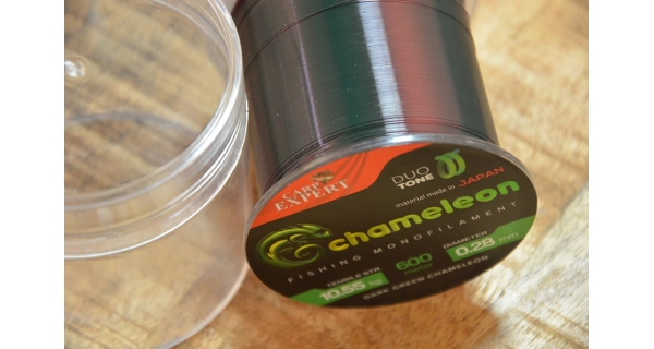 CARP EXPERT - Vlasec Chameleon Shiny Dark Green Monofil 0,20 mm 5,22 kg 600 m