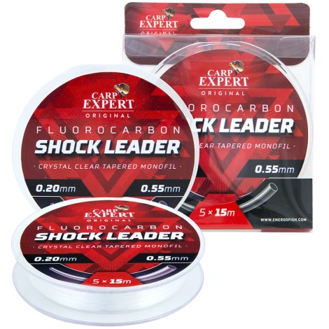 CARP EXPERT - Vlasec Fluorocarbon Shock Leader 0,20-0,55 mm 5x15 m