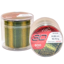 CARP EXPERT - Vlasec Monofil 3D 0,25 mm 8,86 kg  600 m