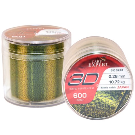 CARP EXPERT - Vlasec Monofil 3D 0,30 mm 12,19 kg 600 m