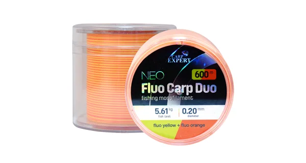CARP EXPERT - Vlasec Neo Fluo Carp Duo Yellow + Orange 0,25 mm 8,93 kg 600 m