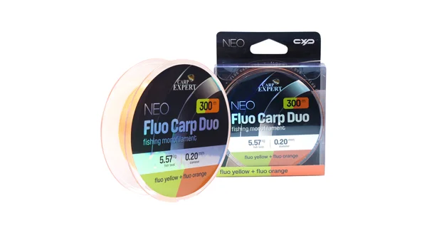 CARP EXPERT - Vlasec Neo Fluo Carp Duo Yellow + Orange 0,40 mm 22,41 kg 300 m