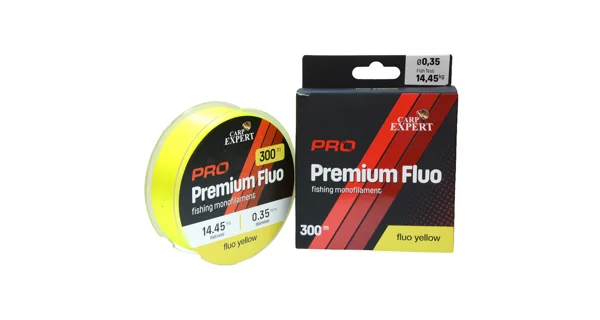 CARP EXPERT - Vlasec Pro Premium Fluo Yellow 0,25 mm 8,85 kg 300 m