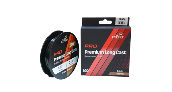 CARP EXPERT - Vlasec Pro Premium Long Cast Black Brown 0,35 mm 14,57 kg 600 m