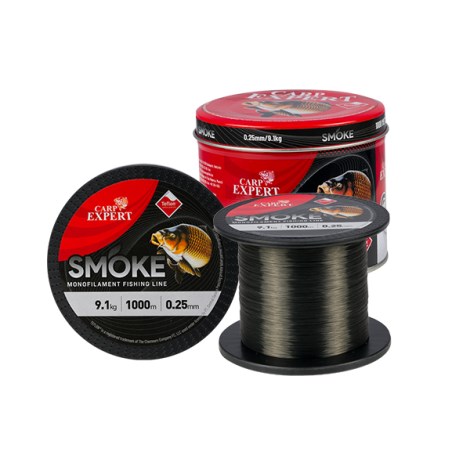 CARP EXPERT - Vlasec Smoke tmavě šedý 300 m 0,25 mm 9,1 kg