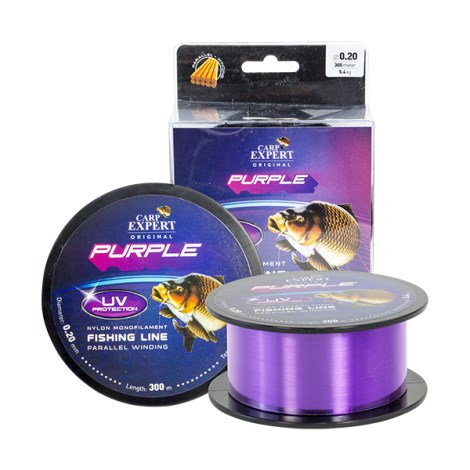 CARP EXPERT - Vlasec UV Fialový 1000 m 0,20 mm 5,4 kg