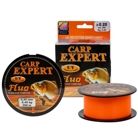 CARP EXPERT - Vlasec UV Fluo 0,20 mm 5,4 kg 300 m Oranžová