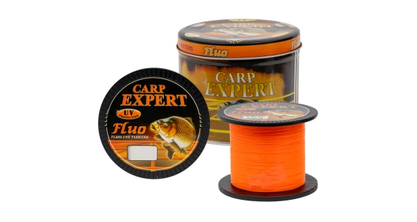CARP EXPERT - Vlasec UV Fluo oranžový 1000 m 0,25 mm 8,9 kg