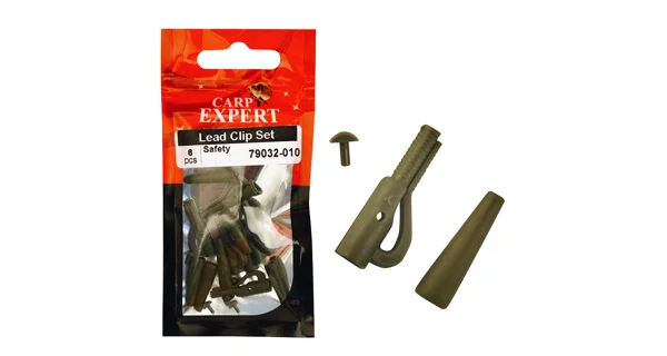 CARP EXPERT - Závěsky Lead Clip Set Safety 6 ks