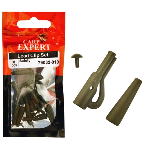 CARP EXPERT - Závěsky Lead Clip Set Safety 6 ks