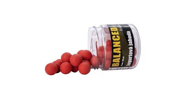 CARP INFERNO - Boilies Balanced 20 mm 150 ml Jogurtová jahoda