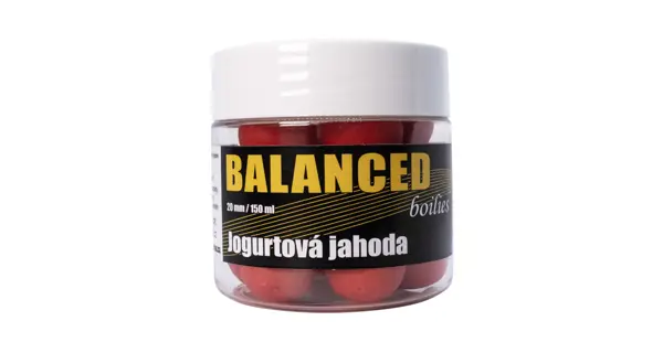 CARP INFERNO - Boilies Balanced 20 mm 150 ml Jogurtová jahoda