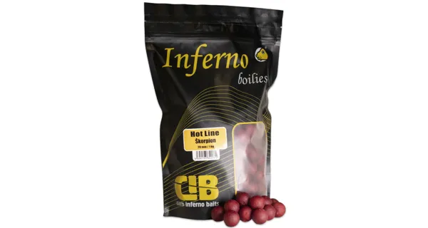 CARP INFERNO - Boilies Hot Line 24 mm 1 kg Škorpion