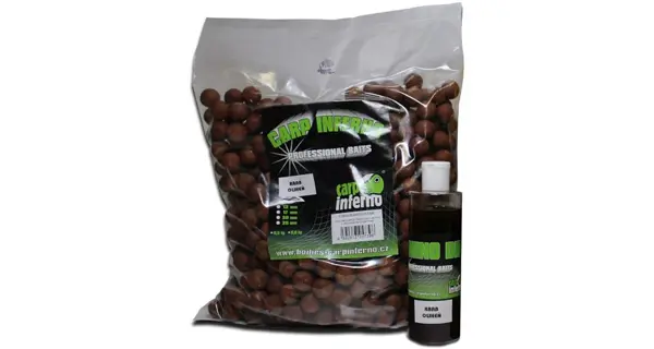 CARP INFERNO - Boilies Light Line 20 mm 3 kg + 250 ml Booster Krab Oliheň
