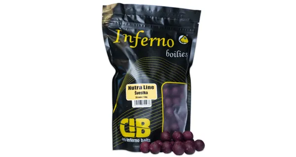 CARP INFERNO - Boilies Nutra Line 20 mm 1 kg Švestka