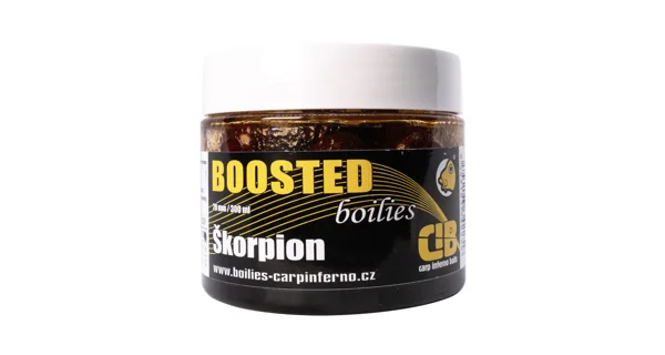 CARP INFERNO - Boosted boilies Hot Line 20 mm 300 ml Škorpion