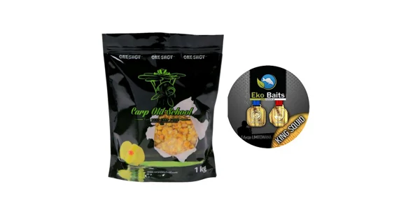 CARP OLD SCHOOL - Kukuřice 1 kg King Squid by Eko Baits