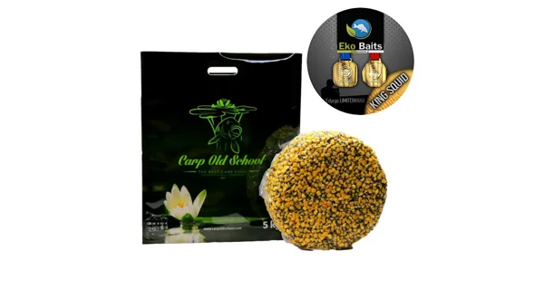 CARP OLD SCHOOL - Partikl Mix 5 kg King Squid By Eko Baits