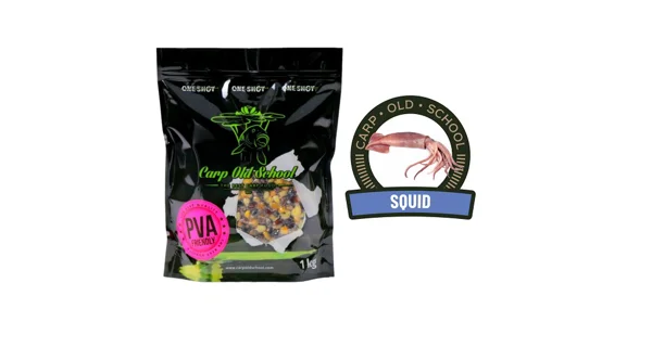 CARP OLD SCHOOL - Partikl Rainbow mix PVA Friendly 1 kg Squid