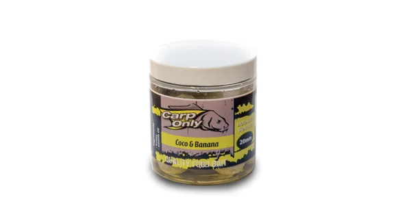 CARP-ONLY - Dipované boilies 250 ml 16 mm Coco & Banana