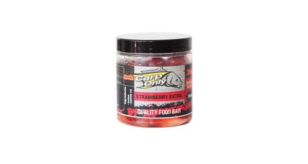 CARP-ONLY - Dipované boilies 250 ml 24 mm Strawberry Extra