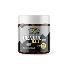 CARP-ONLY - Dipovaný Boilies Frenetic A.L.T. Black Halibut 24 mm 250 ml