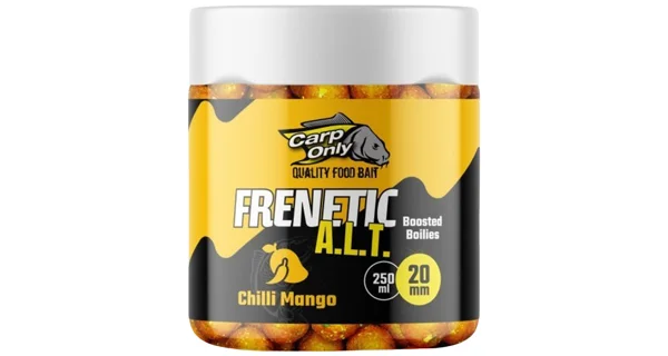 CARP-ONLY - Dipovaný boilies Frenetic A.L.T. Chilli Mango 24 mm 250 ml