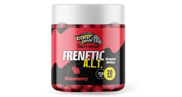 CARP-ONLY - Dipovaný boilies Frenetic A.L.T. Jahoda 20 mm 250 ml