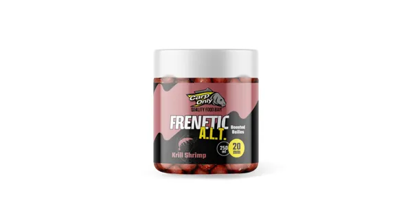 CARP-ONLY - Dipovaný Boilies Frenetic A.L.T. Krill a Kreveta 24 mm 250 ml