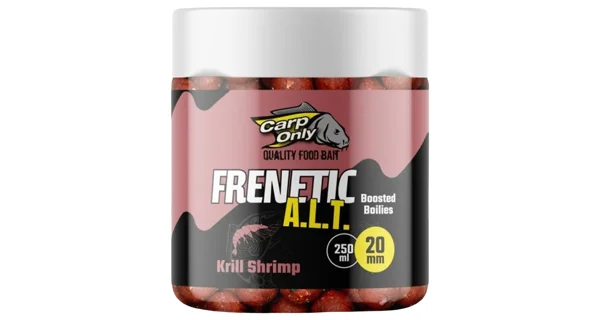 CARP-ONLY - Dipovaný boilies Frenetic A.L.T. Krill a kreveta 24 mm 250 ml