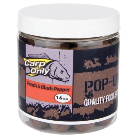 CARP-ONLY - Plovoucí boilie Peach & Black Pepper 80 g 12 mm