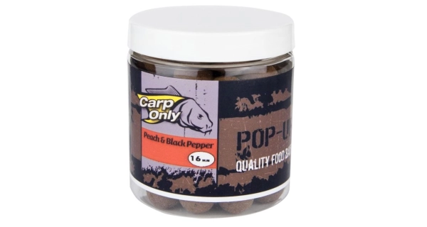 CARP-ONLY - Plovoucí boilie Peach & Black Pepper 80 g 16 mm