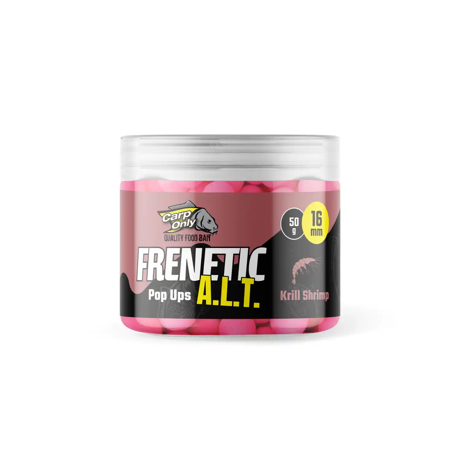 Carp-Only CARP-ONLY - Plovoucí Boilies Frenetic A.L.T. Hi-Visual Pop Ups Krill Shrimp 50 g 16 mm