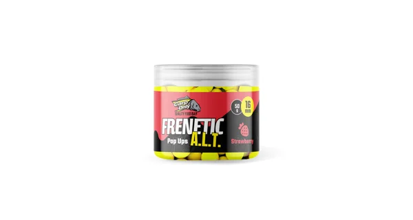 CARP-ONLY - Plovoucí Boilies Frenetic A.L.T.Hi-Visual  Pop Ups Strawberry 50 g 16 mm