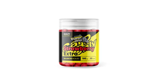 CARP-ONLY - Vyvážené Boilies Carp Only Balanced Strawberry Extra 24 mm 100 g
