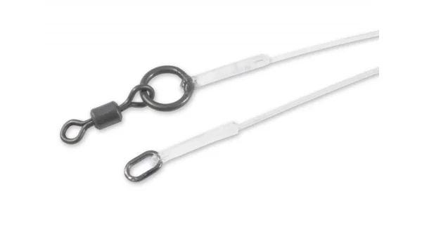 CARP ´R´ US - 360° Stiff Link Oval Ring & 360° Swivel 16,5 cm 50 lb 2 ks