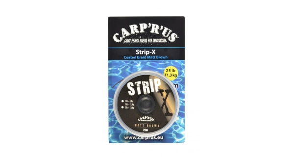 CARP ´R´ US - Šňůrka Strip-X Matt Brown 25 lb 20 m
