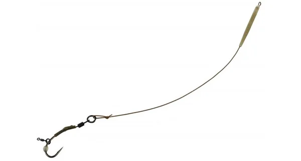 CARP'R'US - Návazec Ready Ronnie Rig Strip-X Mat Brown 25 lb Predator vel. 4 2 ks