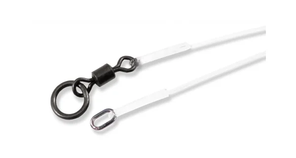 CARP'R'US - Návazec Super Stiff Link Oval Ring & Ring Swivel 6,5 cm 90 lb 2 ks