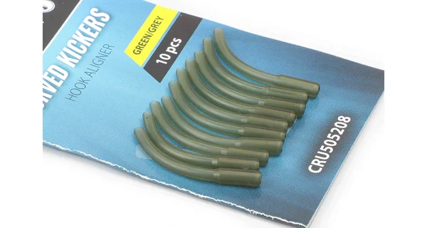 CARP'R'US - Rovnátka Curved Kickers Large Olive Grey 10 ks