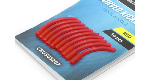 CARP'R'US - Rovnátka Curved Kickers Large Red 10 ks