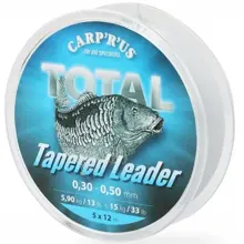 CARP'R'US - Ujímaný šokový vlasec Total Tapered Line 0,25-0,5 mm 12 m