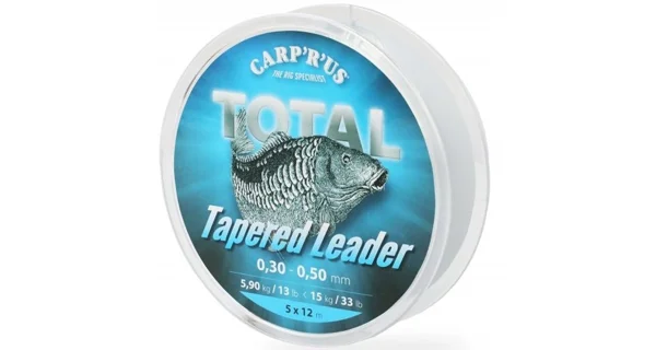 CARP'R'US - Ujímaný šokový vlasec Total Tapered Line 0,3-0,5 mm 12 m