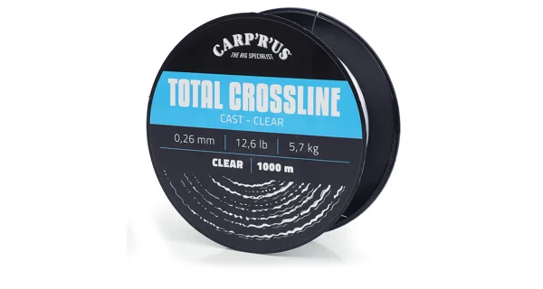 CARP'R'US - Vlasec Total Crossline Cast Clear 0,230 mm 10,30 lb 1000 m
