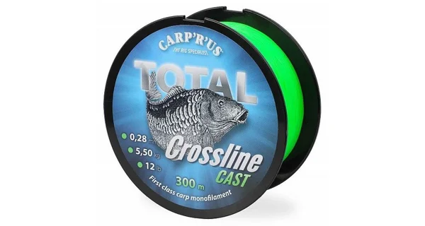 CARP'R'US - Vlasec Total Crossline Cast Green 0,25 mm 500 m 4,5 kg