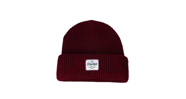 CARPSTYLE - Zimní čepice burgundy beanie