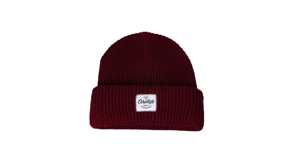 CARPSTYLE - Zimní čepice burgundy beanie