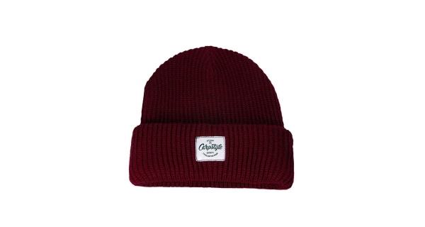 CARPSTYLE - Zimní čepice burgundy beanie