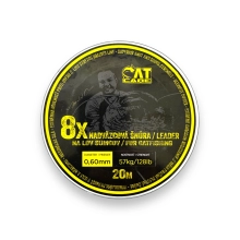 CATCARE - Návazcová Šňůrka Cano Leader Hooklink x8 20 m 0,60 mm 57 kg