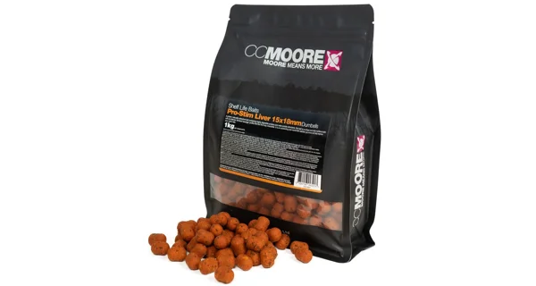 CC MOORE - Boilie Dumbells Pro-Stim Liver 15x18 mm 1 kg
